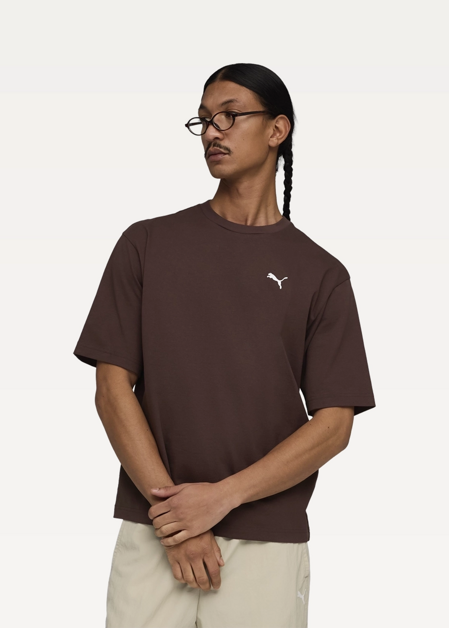 Футболка чоловіча PUMA WARDROBE ESS Boxy Tee Chocolate Brown