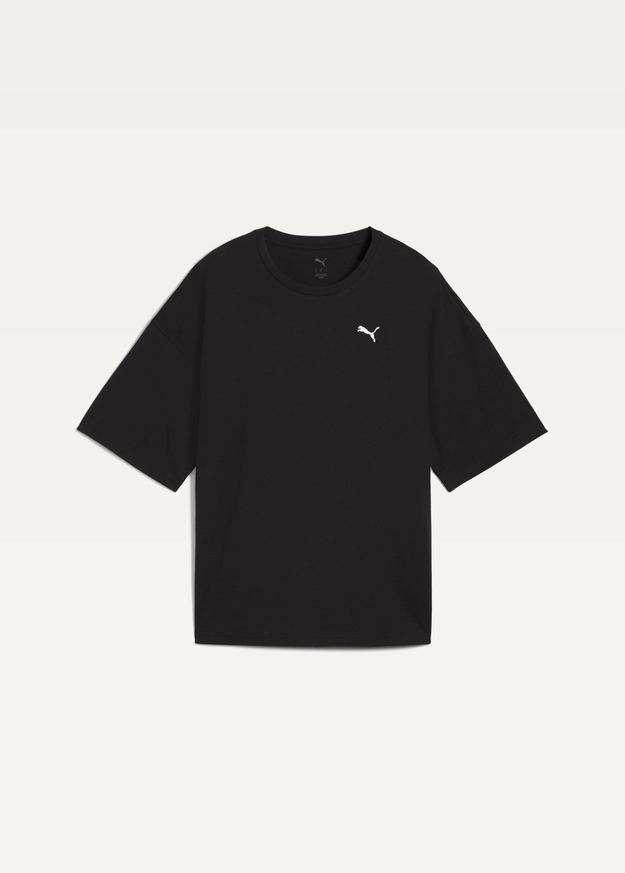 Футболка женская PUMA WARDROBE ESS Oversized Tee черного цвета