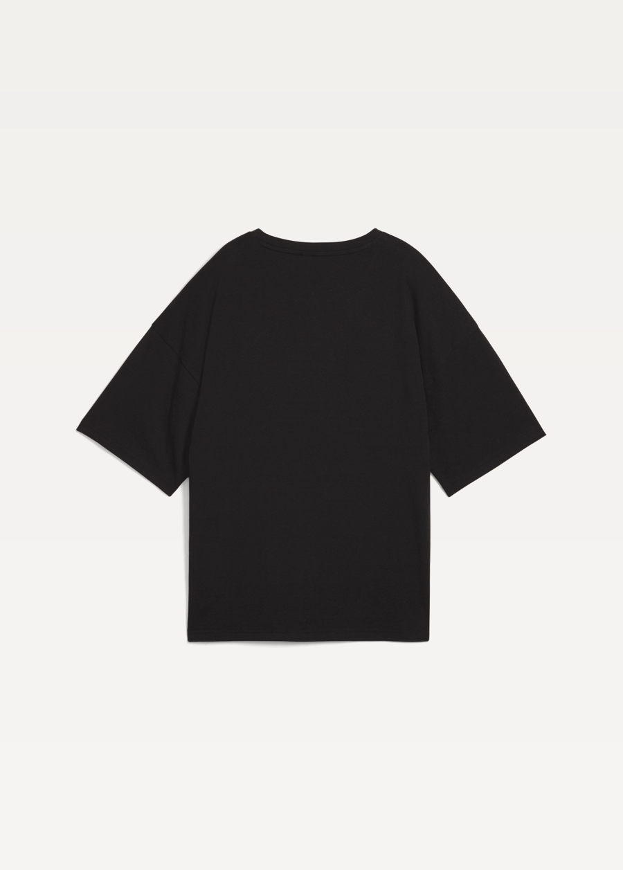 Футболка женская PUMA WARDROBE ESS Oversized Tee черного цвета