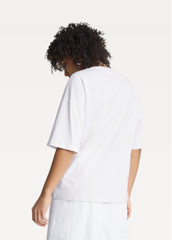 Футболка женская PUMA WARDROBE ESS Oversized Tee белого цвета