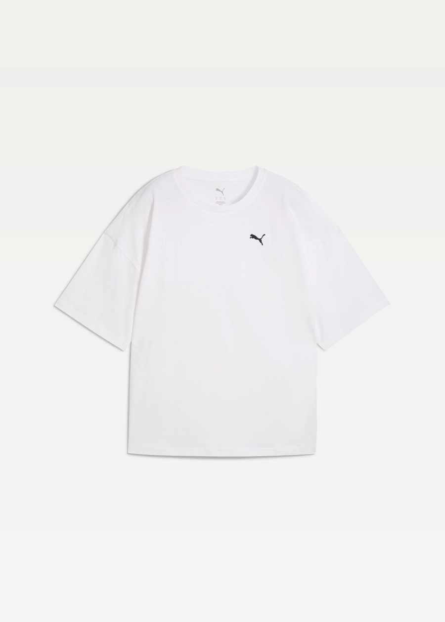 Футболка жіноча PUMA WARDROBE ESS Oversized Tee білого кольору