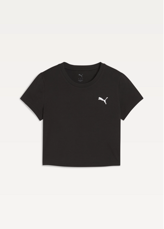 Футболка женская PUMA WARDROBE ESS Baby Tee черного цвета