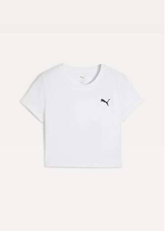 Футболка жіноча PUMA WARDROBE ESS Baby Tee білого кольору