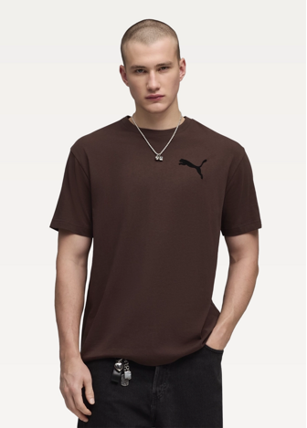 Футболка чоловіча PUMA ESS ELEVATED CAT LOGO Tee Chocolate Brown