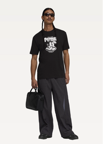 Футболка чоловіча PUMA GRAPHIC Tee чорного кольору