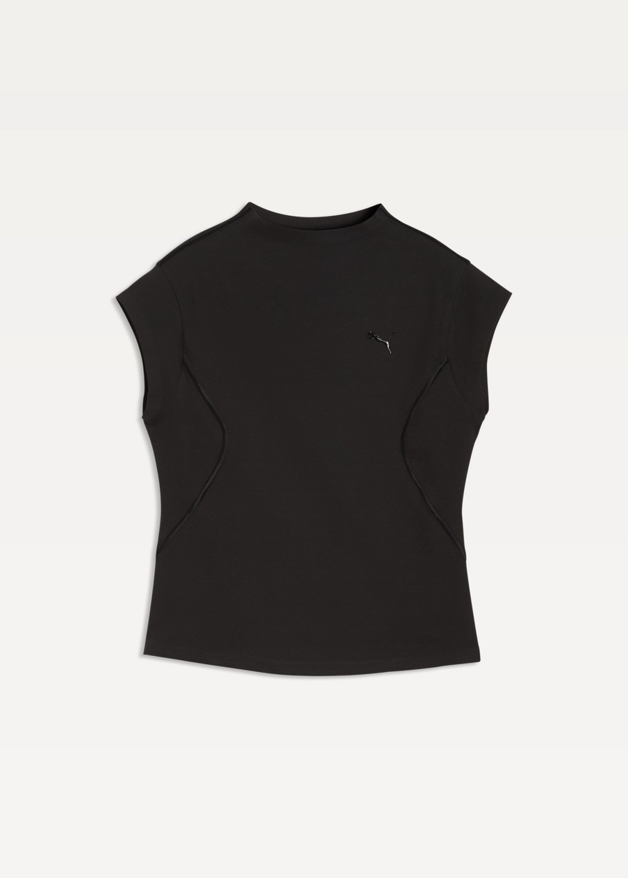 Топ женский спортивный PUMATECH SENSE Drycell Tee черного цвета