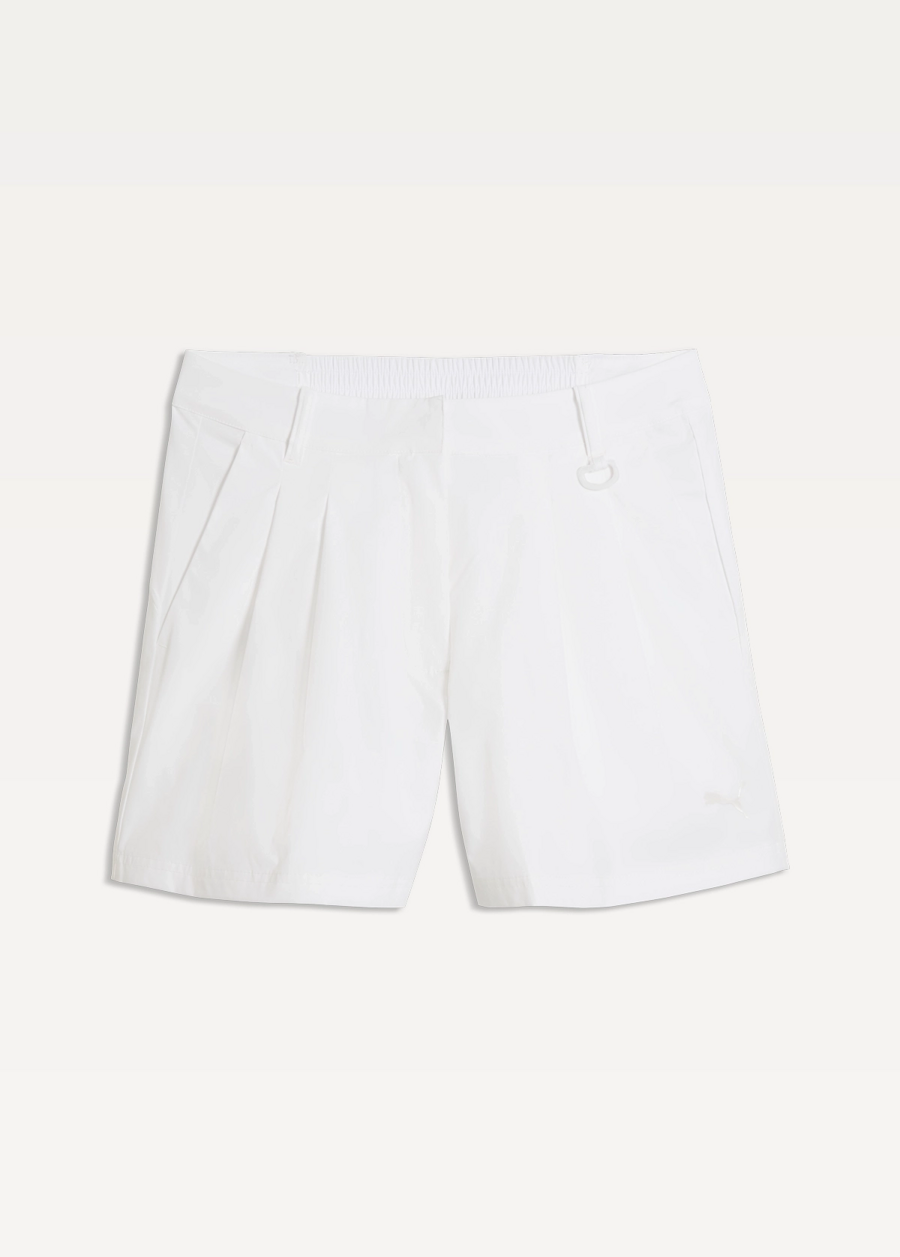 Спортивные шорты женские PUMATECH SENSE Shorts 4' белого цвета