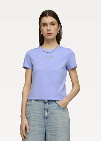 Футболка женская PUMA ESS SCRIPT Tee Intense Lavender