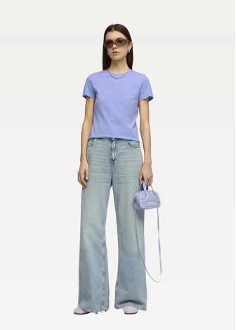 Футболка женская PUMA ESS SCRIPT Tee Intense Lavender