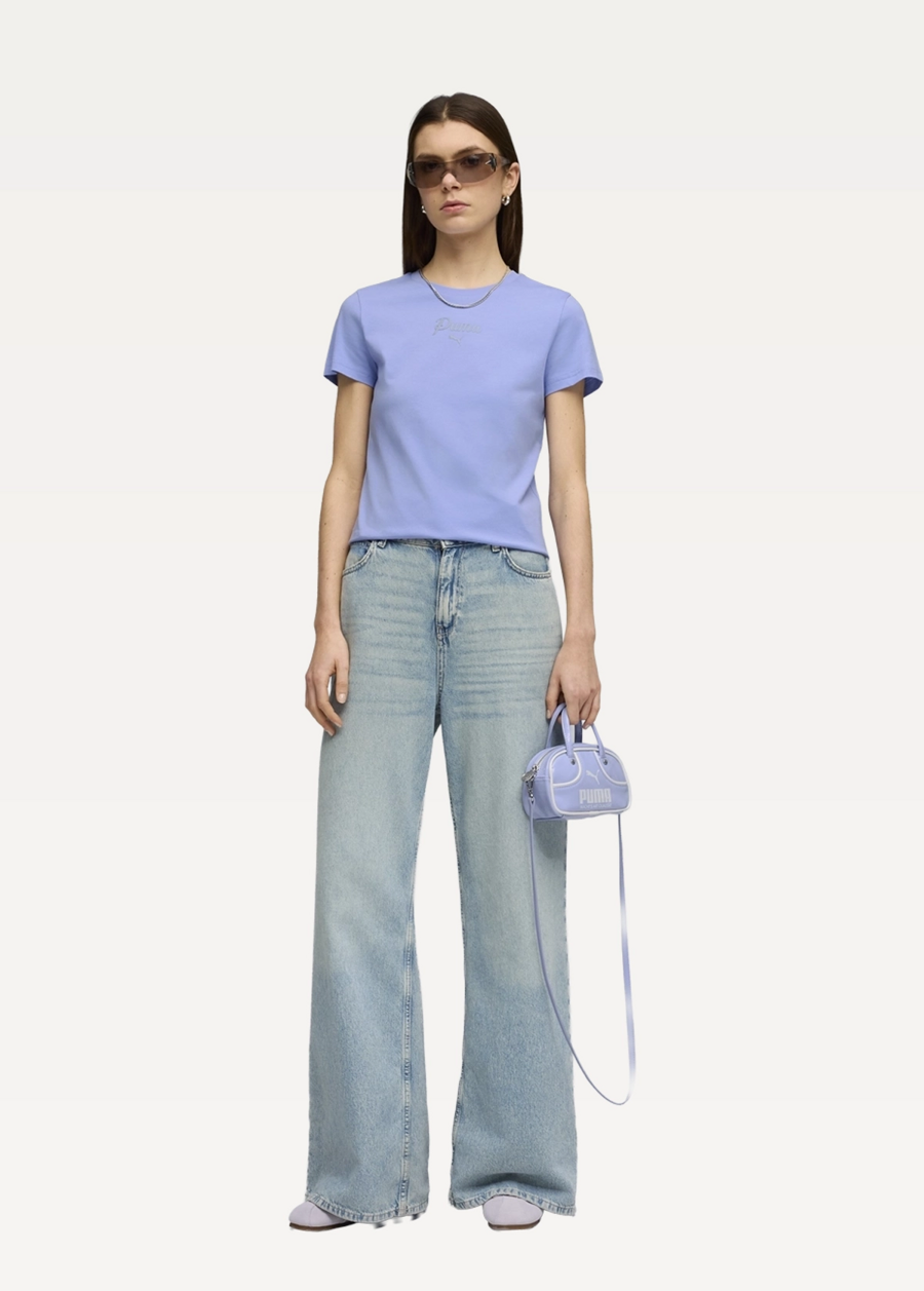 Футболка женская PUMA ESS SCRIPT Tee Intense Lavender