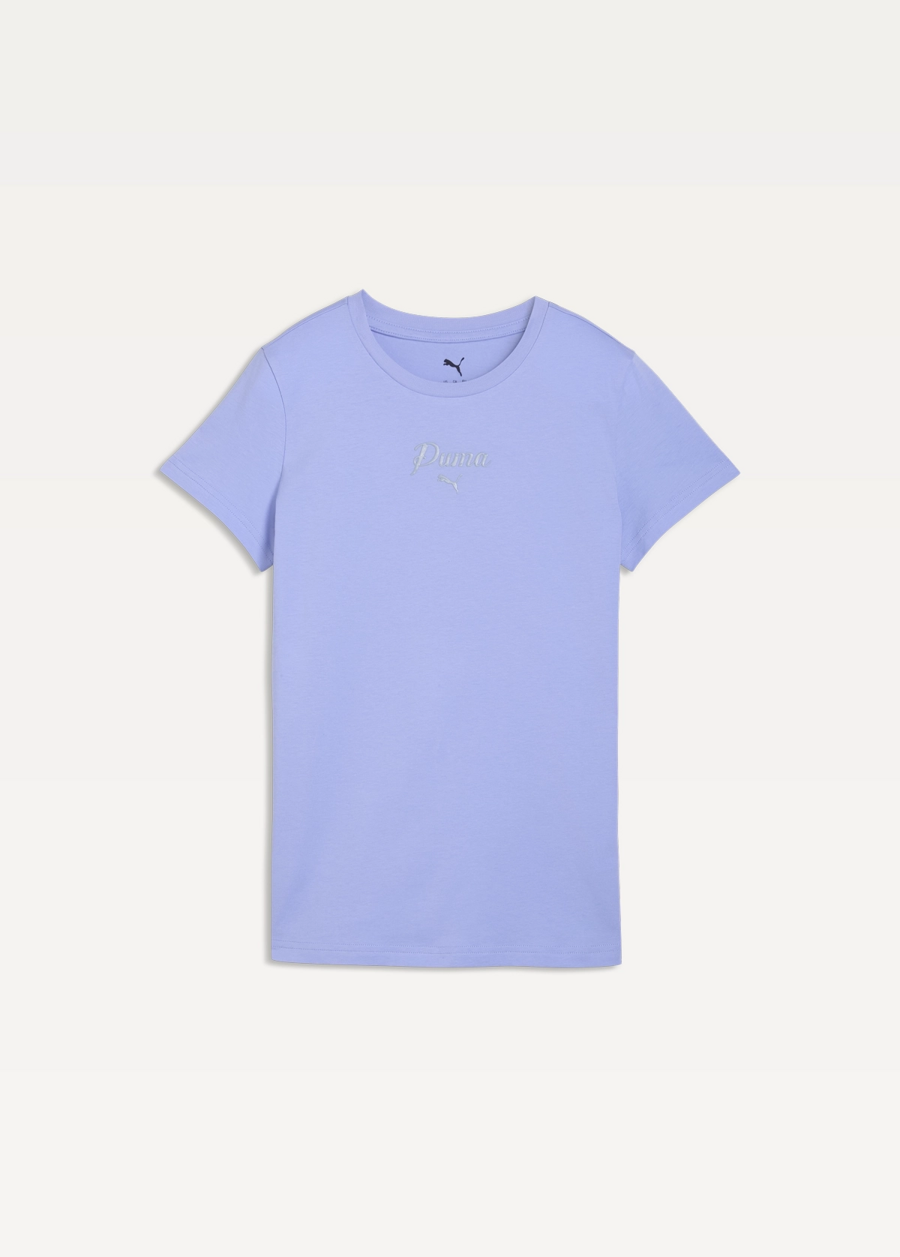 Футболка женская PUMA ESS SCRIPT Tee Intense Lavender