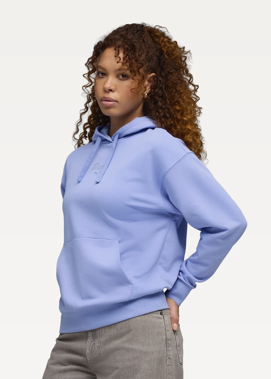 Худі жіноче PUMA ESS SCRIPT Hoodie Intense Lavender