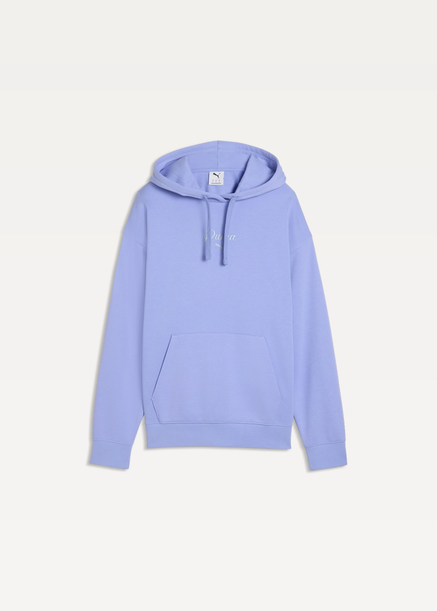 Худі жіноче PUMA ESS SCRIPT Hoodie Intense Lavender
