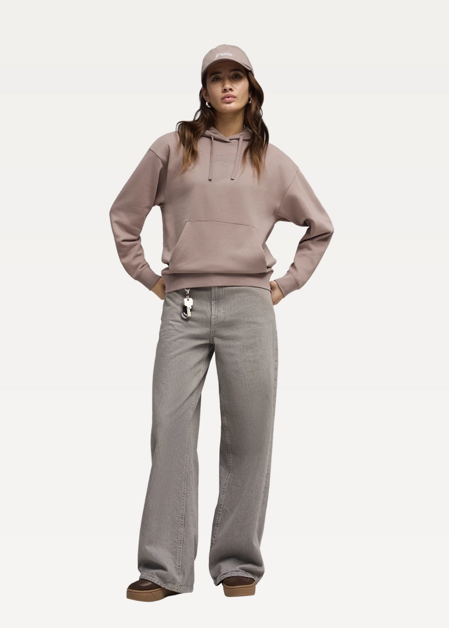 Худи женское PUMA ESS SCRIPT Hoodie Sandstone