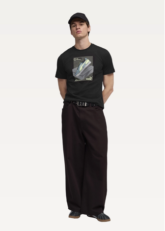 Футболка чоловіча PUMA GRAPHIC Sneaker Tee черного цвета