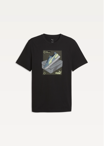Футболка чоловіча PUMA GRAPHIC Sneaker Tee черного цвета
