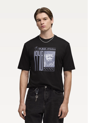 Футболка чоловіча PUMA GRAPHIC Photoprint Tee чорного кольору
