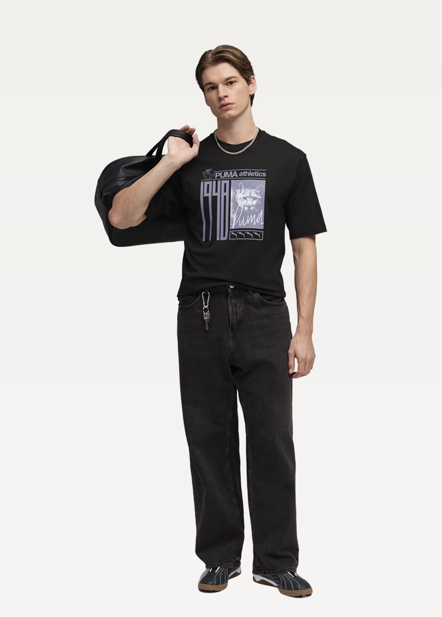 Футболка чоловіча PUMA GRAPHIC Photoprint Tee чорного кольору