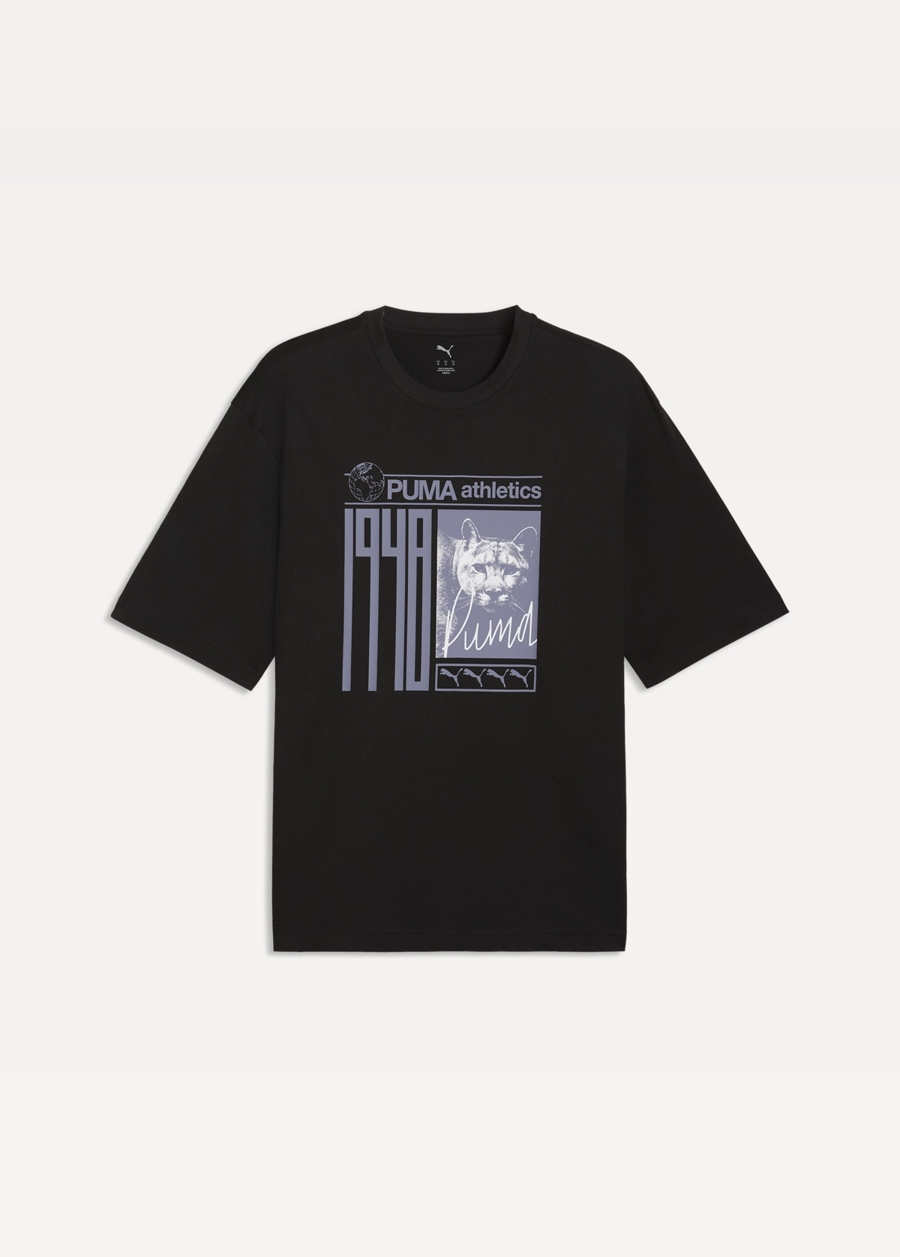 Футболка чоловіча PUMA GRAPHIC Photoprint Tee чорного кольору