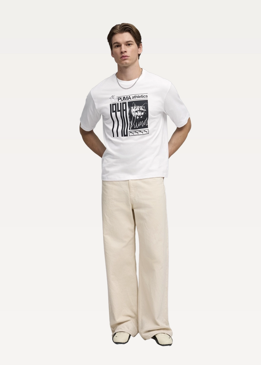 Футболка чоловіча PUMA GRAPHIC Photoprint Tee білого кольору