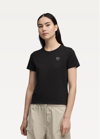 Футболка жіноча PUMA ESS ELEVATED Tee чорного кольору