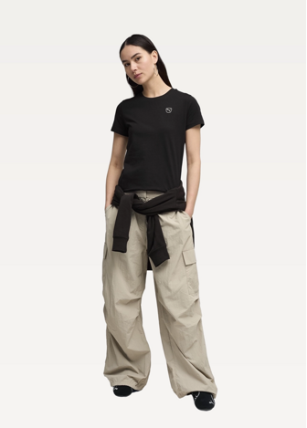 Футболка жіноча PUMA ESS ELEVATED Tee чорного кольору