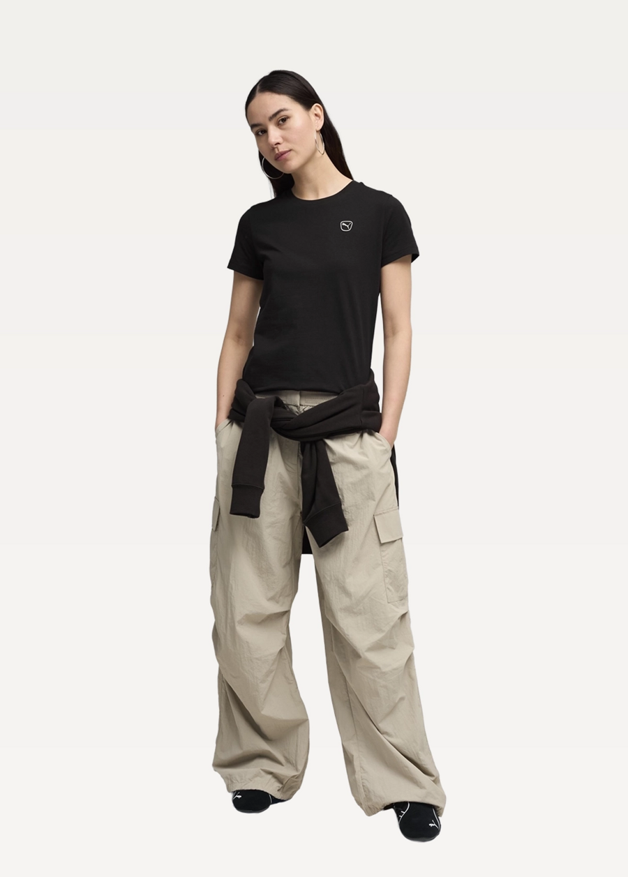 Футболка жіноча PUMA ESS ELEVATED Tee чорного кольору