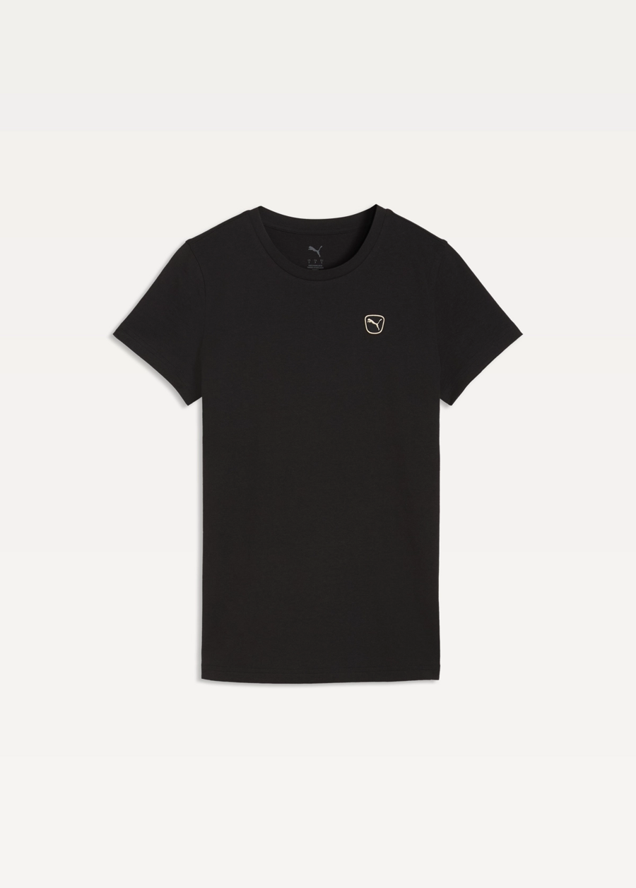 Футболка жіноча PUMA ESS ELEVATED Tee чорного кольору