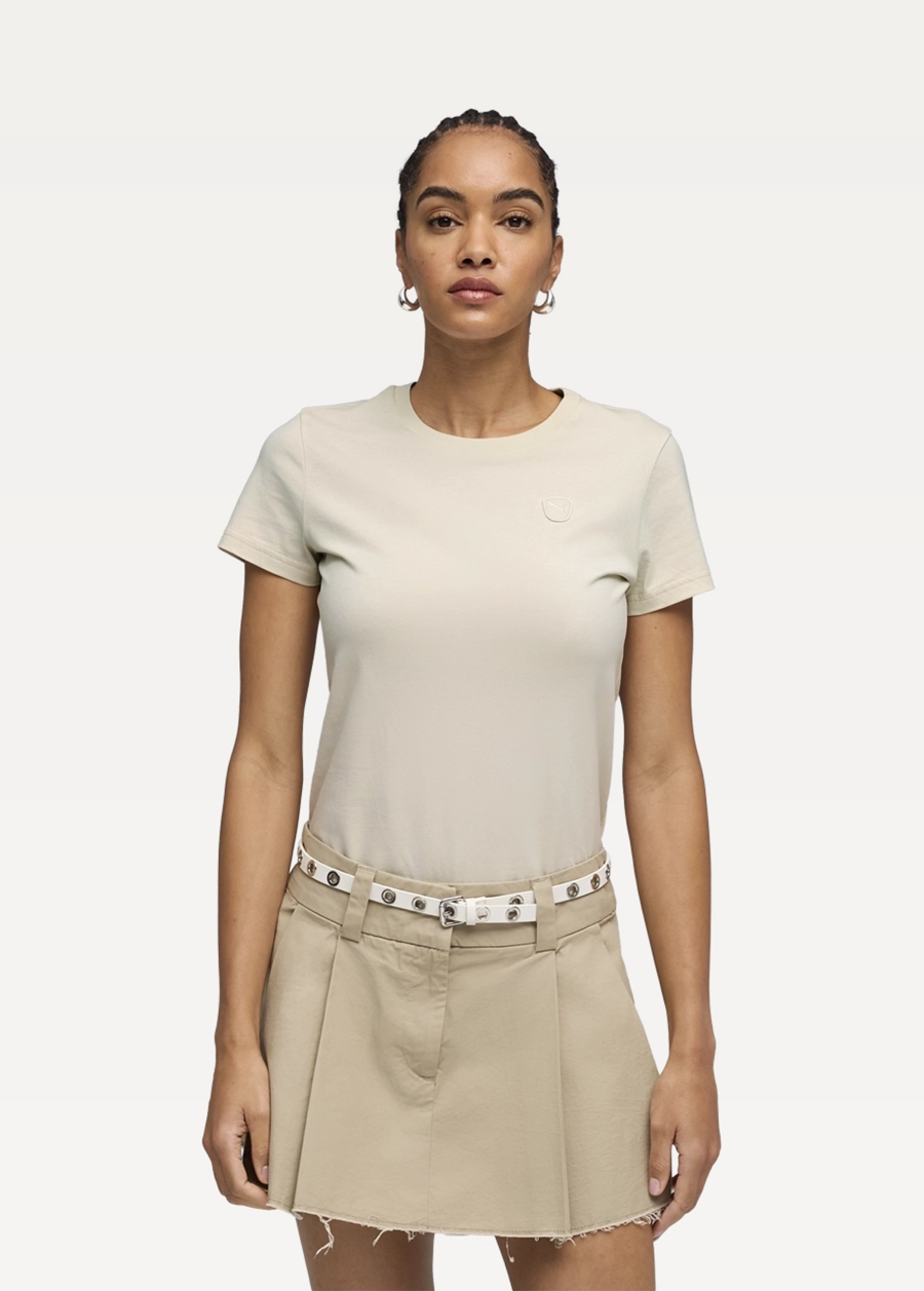 Футболка жіноча PUMA ESS ELEVATED Tee Alpine Snow