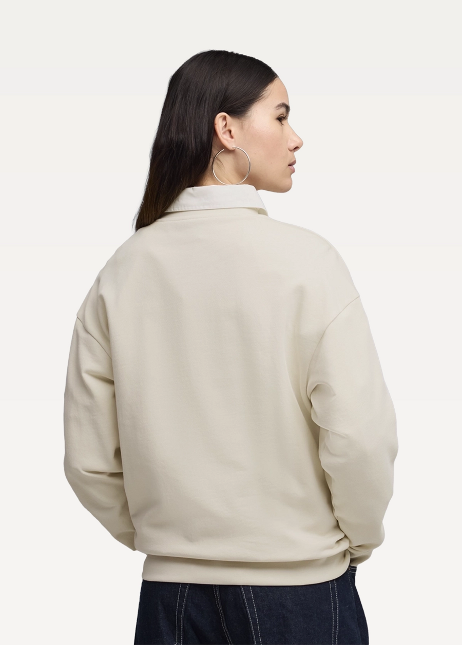 Свитшот женский PUMA ESS ELEVATED Comfort Crew TR Alpine Snow