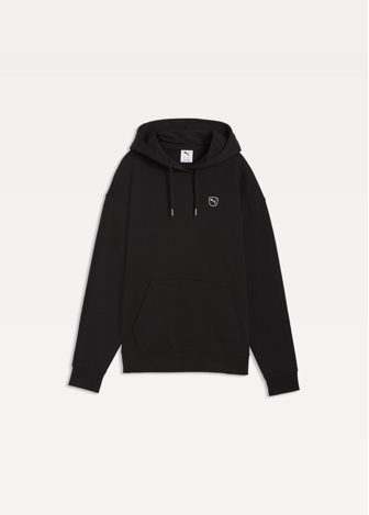 Свитшот женский PUMA ESS ELEVATED Comfort Hoodie черного цвета