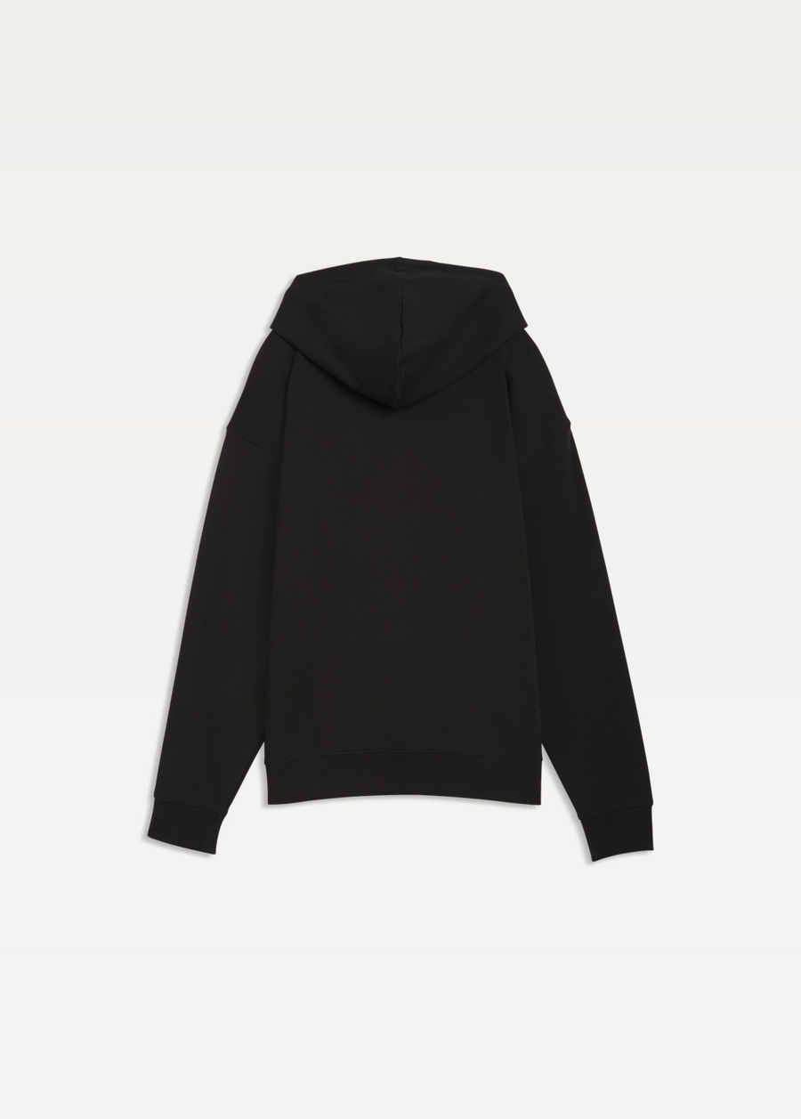 Свитшот женский PUMA ESS ELEVATED Comfort Hoodie черного цвета