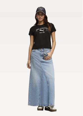 Футболка жіноча PUMA CLASS Graphic Tee чорного кольору