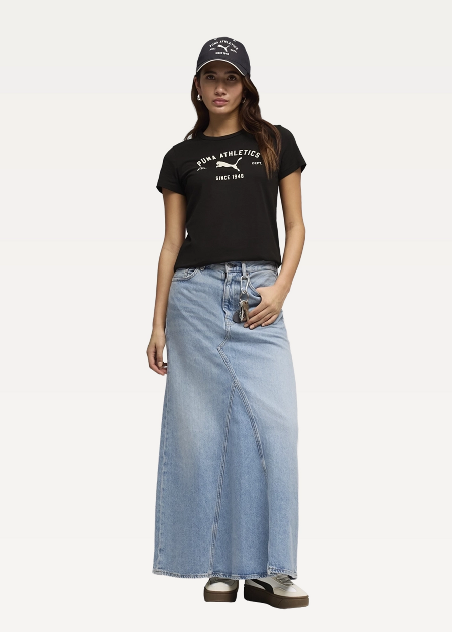 Футболка жіноча PUMA CLASS Graphic Tee чорного кольору