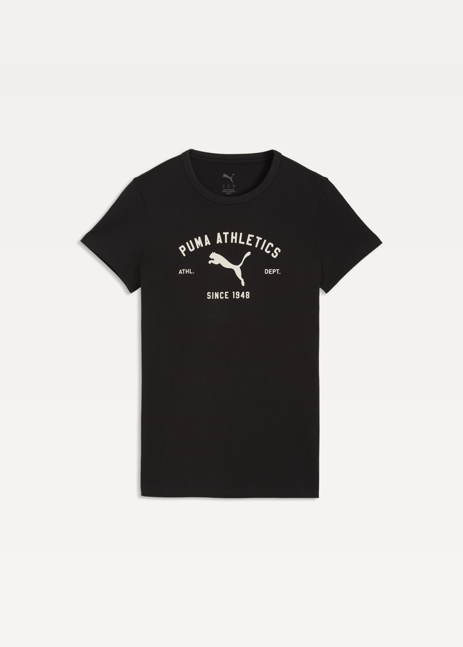 Футболка жіноча PUMA CLASS Graphic Tee чорного кольору