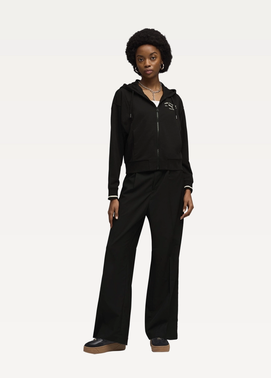 Худи женское PUMA CLASS Full-Zip Hoodie черного цвета