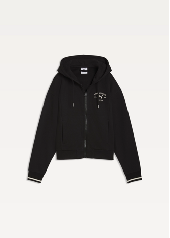 Худі жіноче PUMA CLASS Full-Zip Hoodie чорного кольору