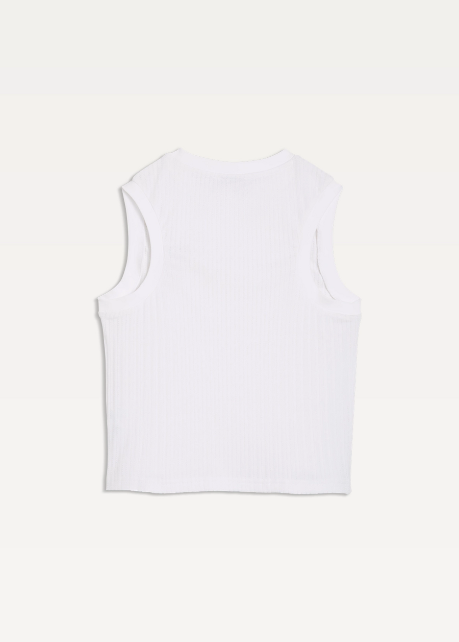 Майка женская PUMA HER Tank белого цвета