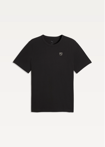 Футболка чоловіча PUMA ESS ELEVATED Black Tee черного цвета