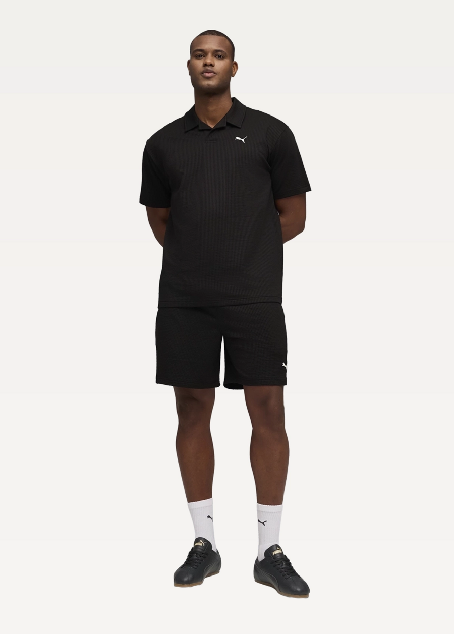 Спортивні шорти чоловічі PUMA ESS ELEVATED Material Shorts чорного кольору