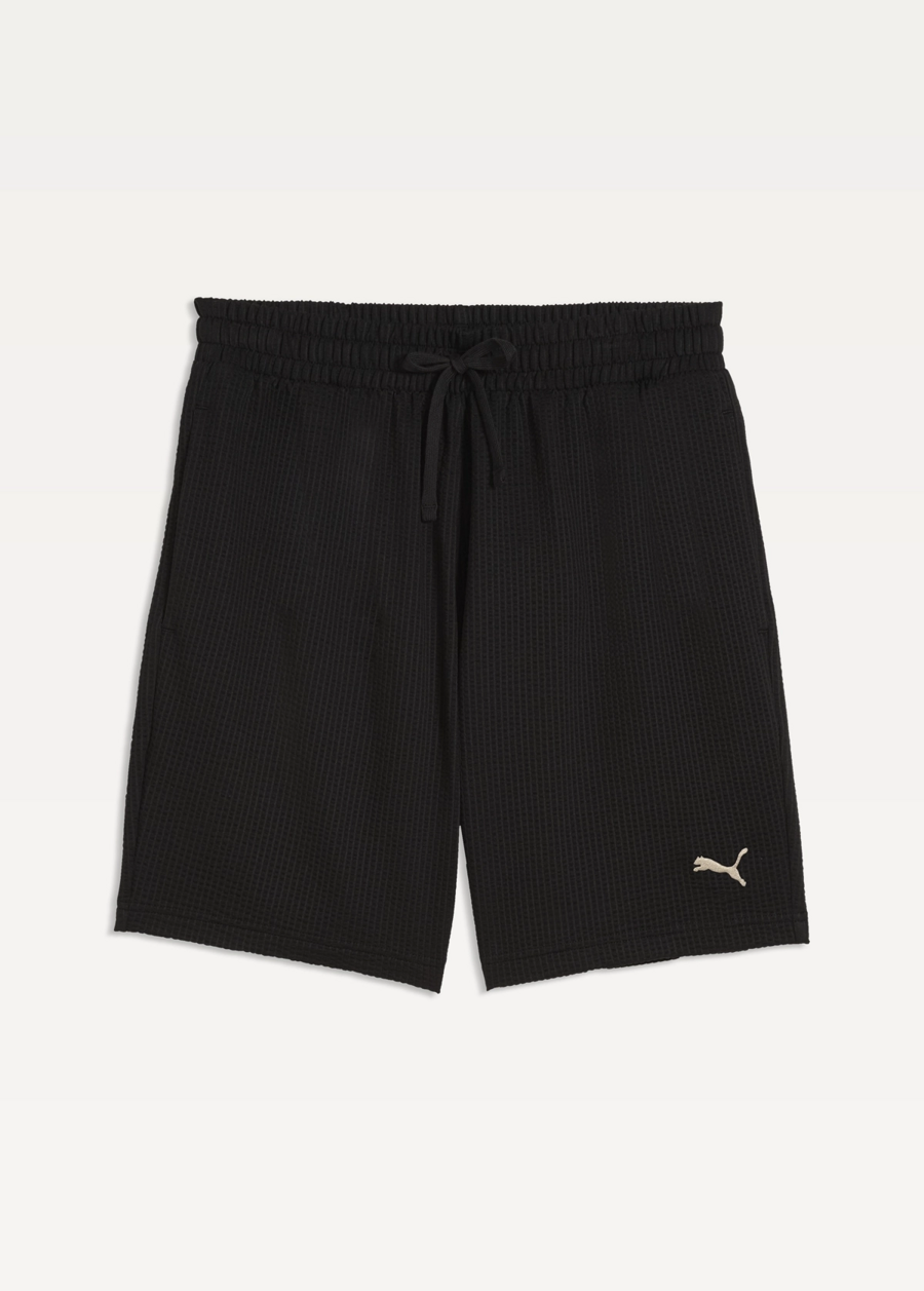 Спортивні шорти чоловічі PUMA ESS ELEVATED Material Shorts чорного кольору