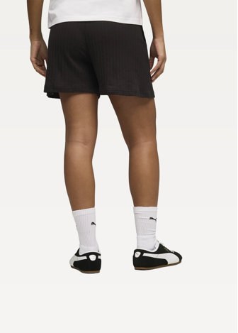 Спортивные шорты женские PUMA HER High-Waist Shorts черного цвета