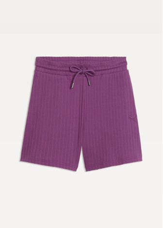 Спортивные шорты женские PUMA HER High-Waist Shorts Plum Wine