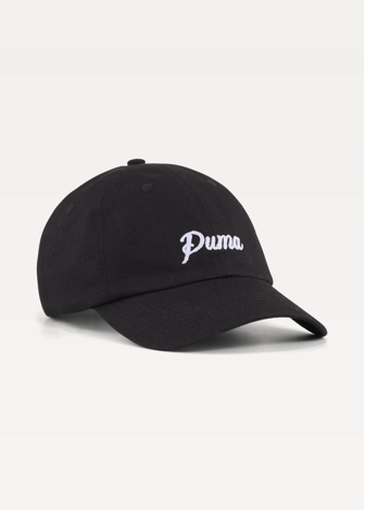 Кепка Unisex PUMA ESS SCRIPT Dad Cap черного цвета