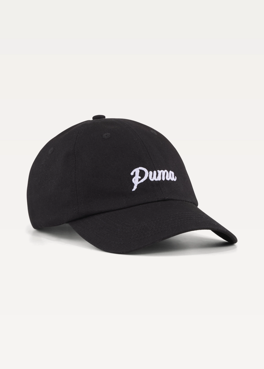 Кепка Unisex PUMA ESS SCRIPT Dad Cap черного цвета