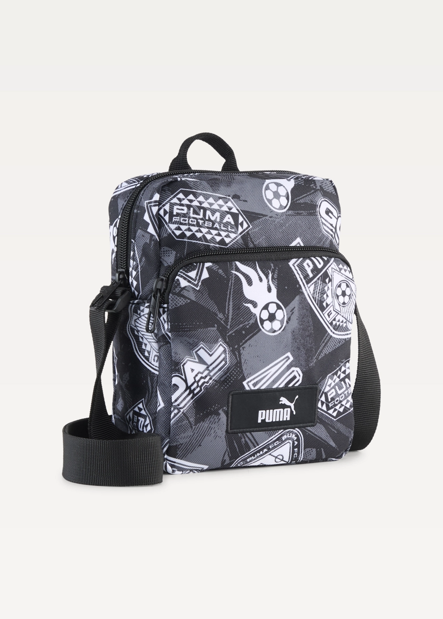 Сумка Unisex PUMA ACADEMY AOP Portable черного цвета-Football AOP
