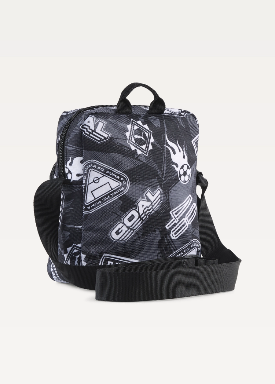 Сумка Unisex PUMA ACADEMY AOP Portable черного цвета-Football AOP