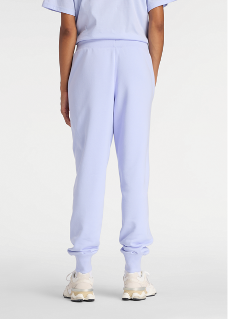 Штаны женские New Balance Sport French Terry Graphic Jogger лилового цвета