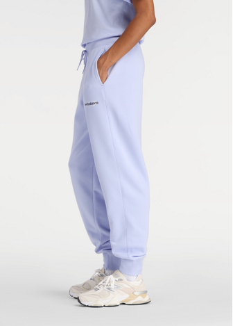 Штаны женские New Balance Sport French Terry Graphic Jogger лилового цвета