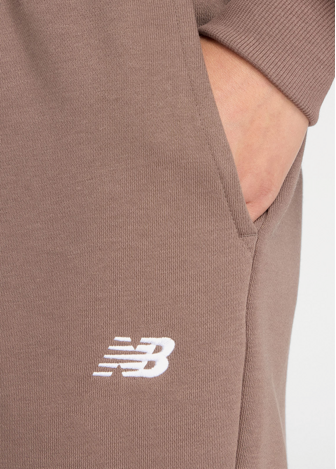 Штани жіночі New Balance Sport Essentials French Terry Jogger шоколадного кольору